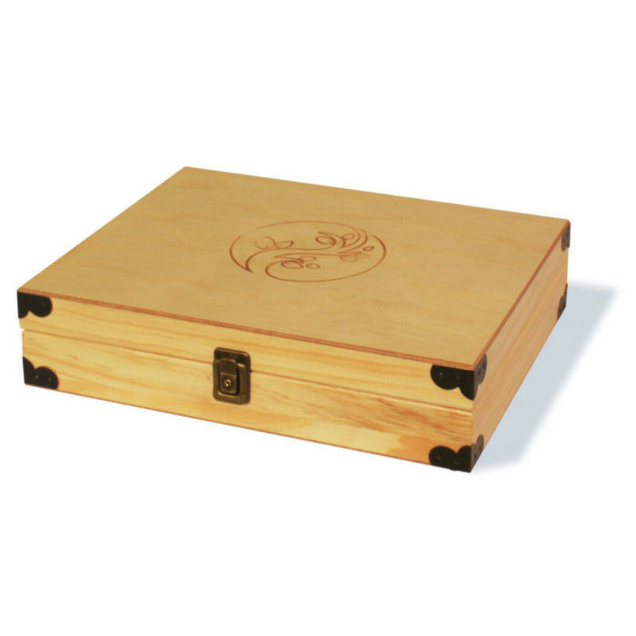 68 slot Essential Oil Wood Box - Lock and Key - Image 3